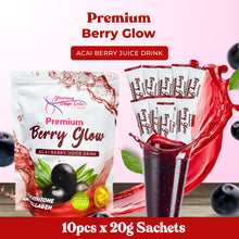 Load image into Gallery viewer, Premium Berry Glow - Acai Berry Juice 10 Sachets
