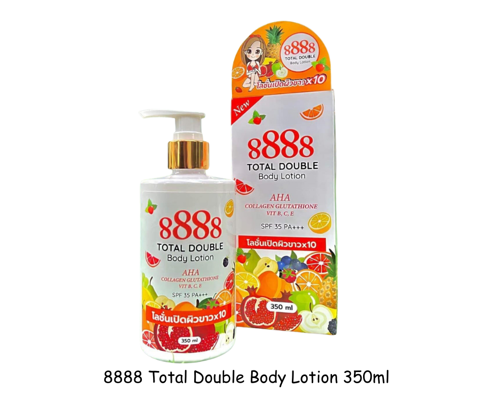 8888 Total Double Body Lotion 350ml (Authentic Thailand)