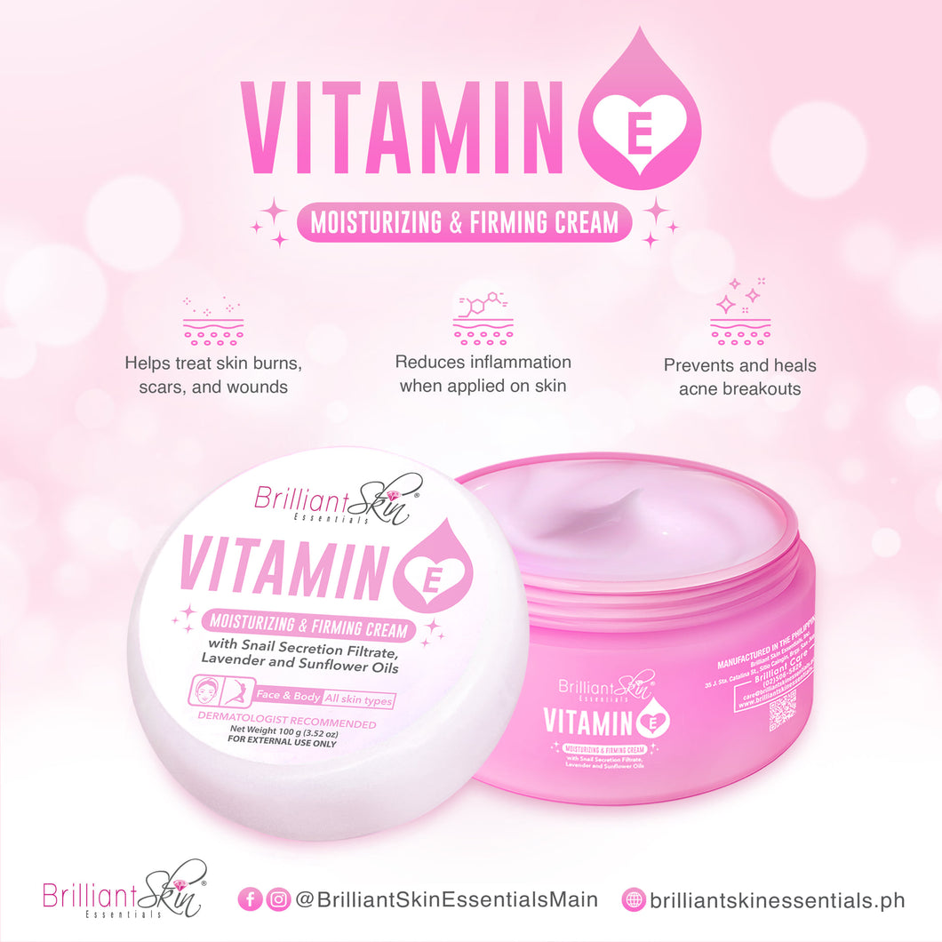 Brilliant Skin Vitamin E Cream ( Moisturizing & Firming)  100g
