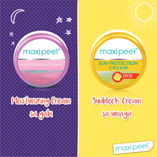 Load image into Gallery viewer, Maxi-Peel Facial Cleanser25g+ Facial Cleanser 135ml+ Moisturizing Cream25g + Sun Protect 25g
