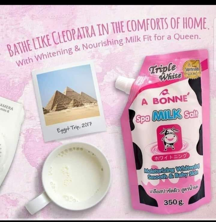 A Bonne Spa Milk Salt Body Scrub 350g (Authentic Thailand)
