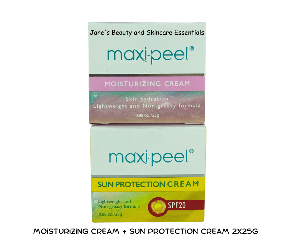 Maxi-Peel Moisturizing Cream 25g & Sun Protection Cream 25g