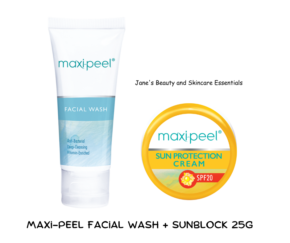 Maxi-Peel Facial Wash 25g + Sun Protection Cream 25g