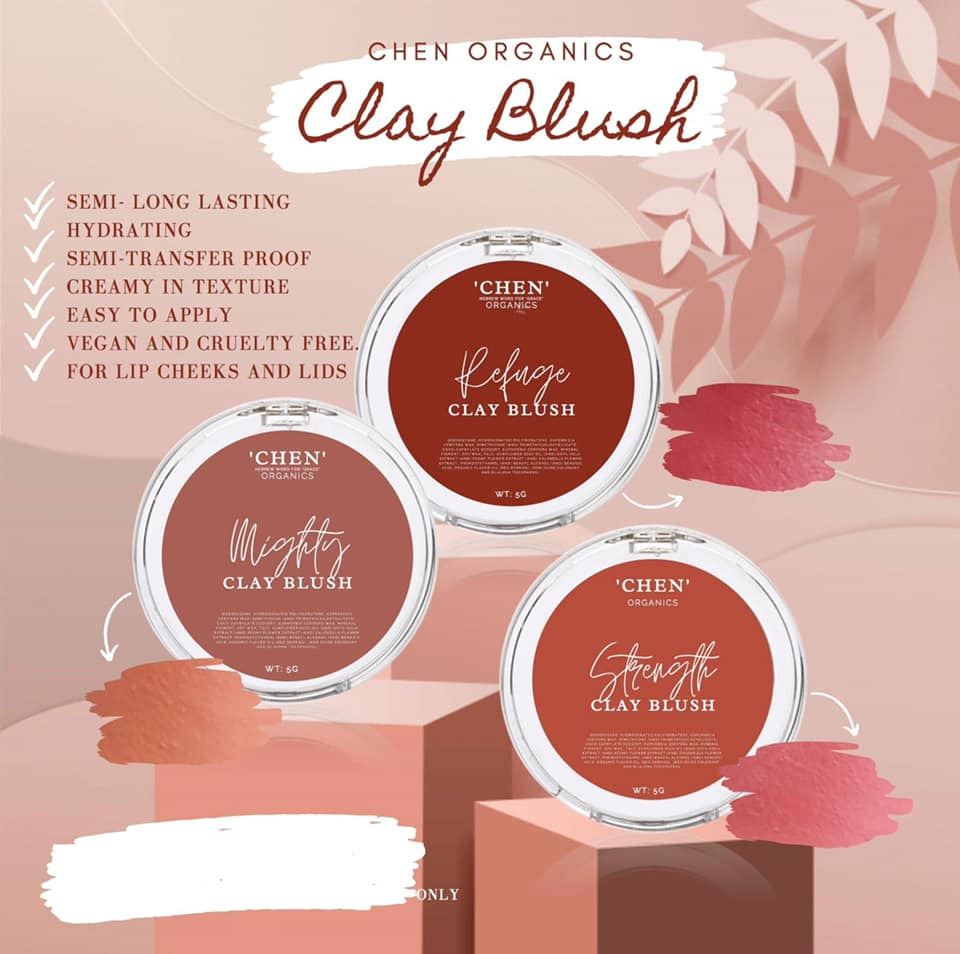 Clay Blush 5g By Chen Organics ( Long Lasting )