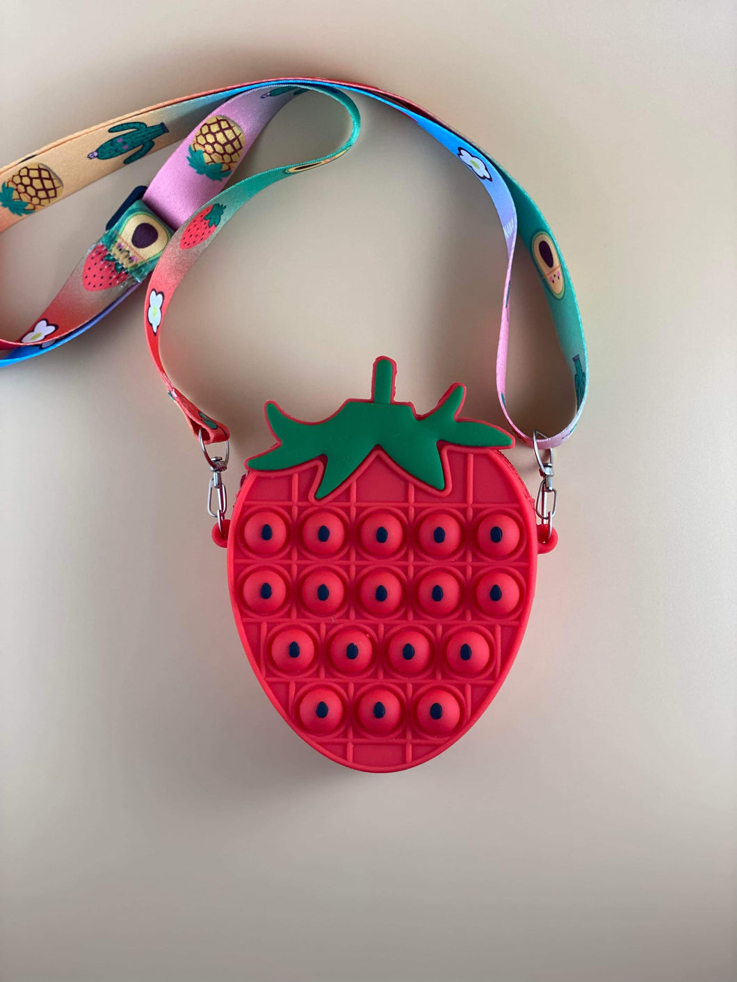 Strawberry Fidget Mini Bag || Sling Bag with adjustable Strap