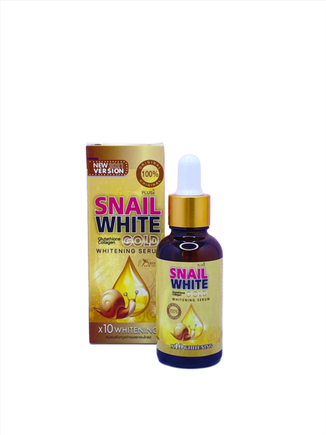 Snail White Gold Serum Whitening x10 (40ml) Authentic Thailand