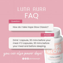 Load image into Gallery viewer, Luna Aura Hope Glow Advanced Glutathione 30capsule
